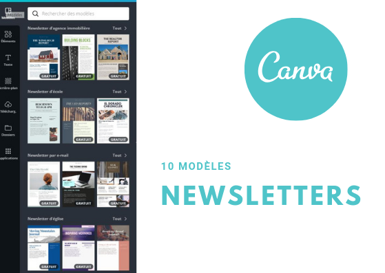 10 templates de newsletters pour une communication professionnelle avec Canva !