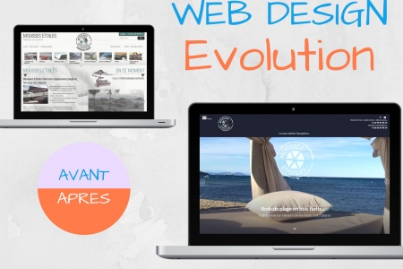 La page d'accueil d'un site internet : design avant / maintenant