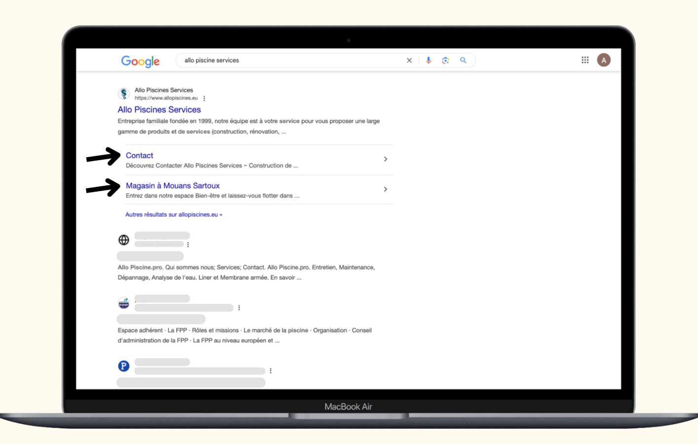 obtenir des liens sitelinks sur Google - Agence SEO 3SC Marseille