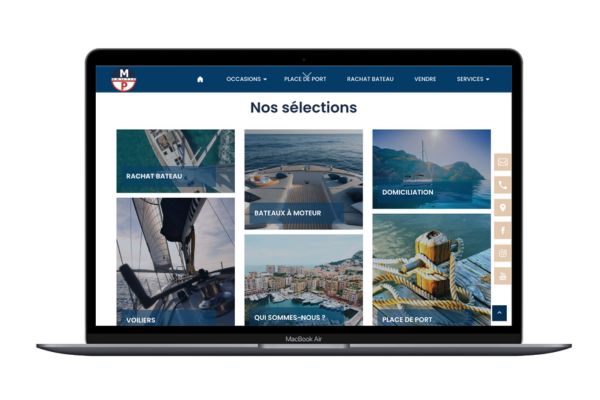 Refonte site internet MP Nautic par l'agence de création de site 3SC 