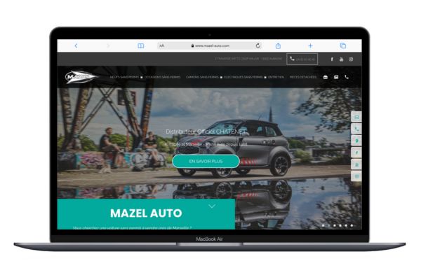 Refonte site web Mazel Auto - Agence digitale 3SC à Marseille