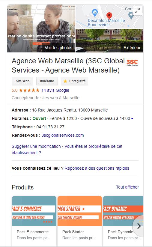 Google My Business référencement naturel 2020