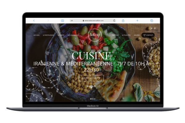 Refonte site web restaurant Safran - Agence Web 3SC