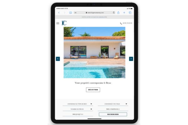 Création site web immobilier - FC Immobilier Sanary