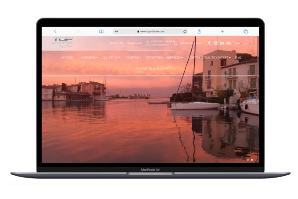 Refonte site web nautisme - Agence digitale 3SC