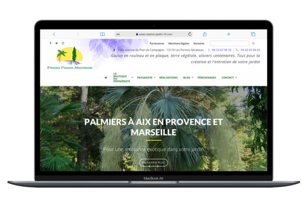 Refonte site web Provence Paysages Méditerranée par 3SC Global Services