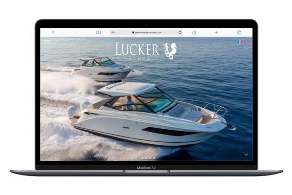 Refonte site web Lucker Yachts par l'agence web 3SC à Nice