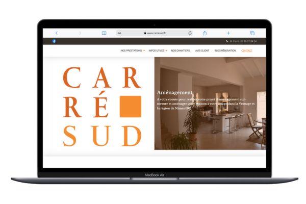 Refonte site Carré Sud - Agence web 3SC Gard