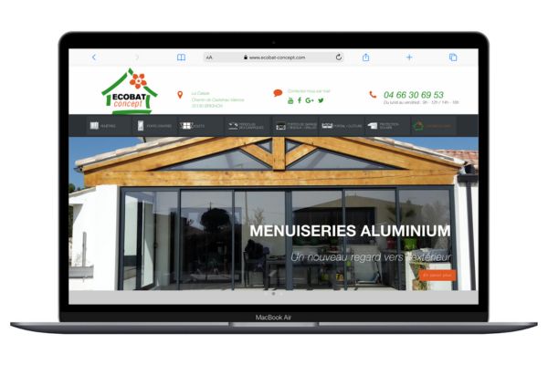 Refonte site web Ecobat Concept par l'agence web 3SC