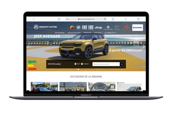 Création site internet Marseille - Distributeur automobile Mozart Auto