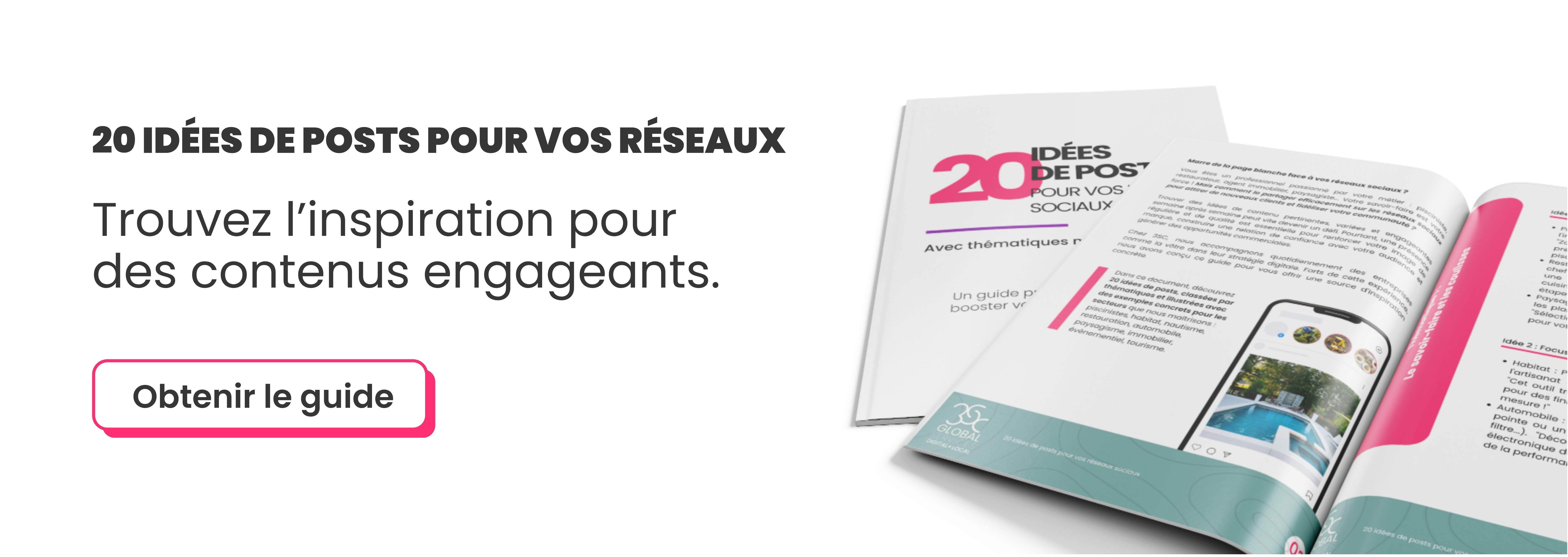 20 idées de posts pour les réseaux sociaux de votre entreprise - agence digitale 3SC Marseille